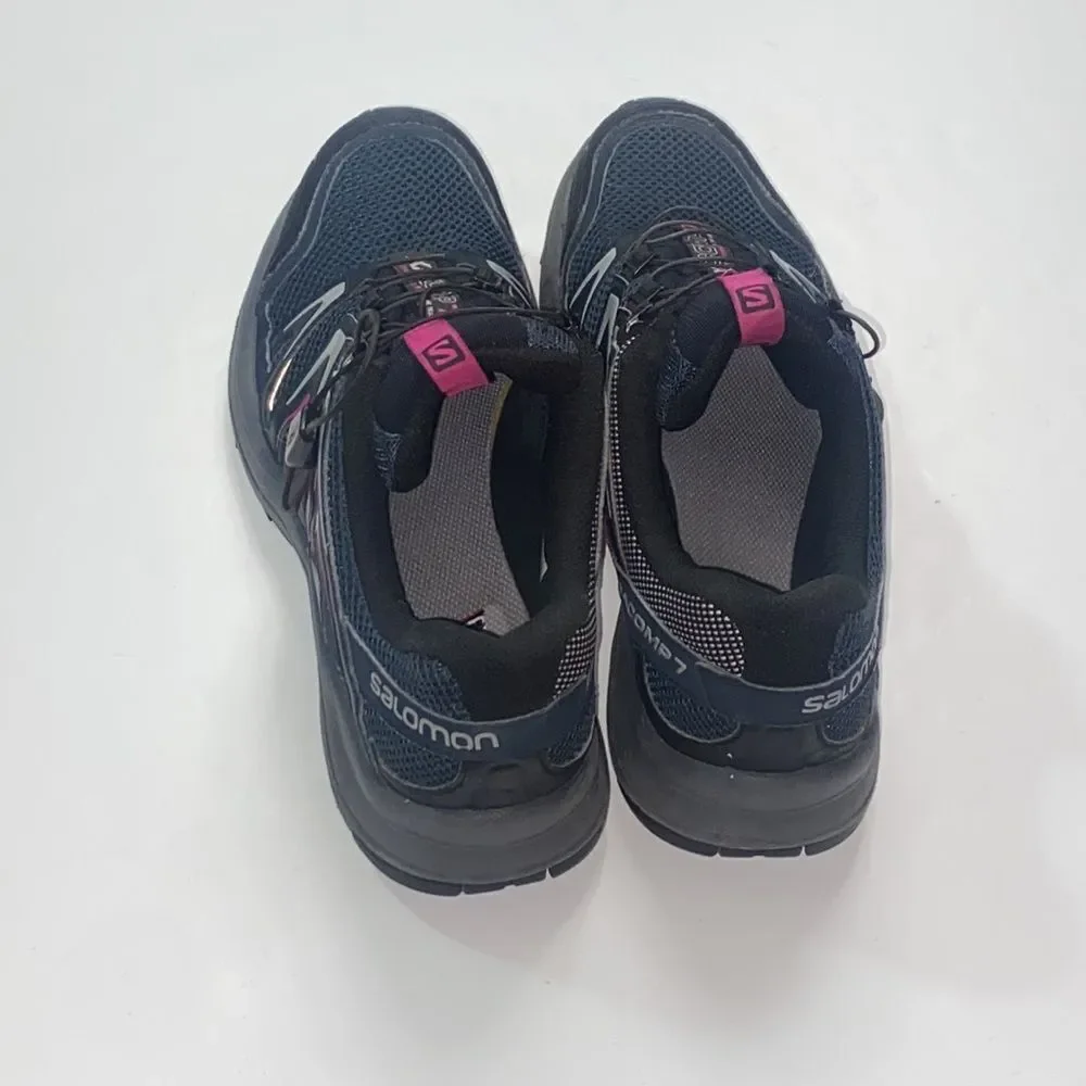Salomon XA Comp 7 Waterproof Hiking Adventure Trail Running Women Shoes Sz9.5 US